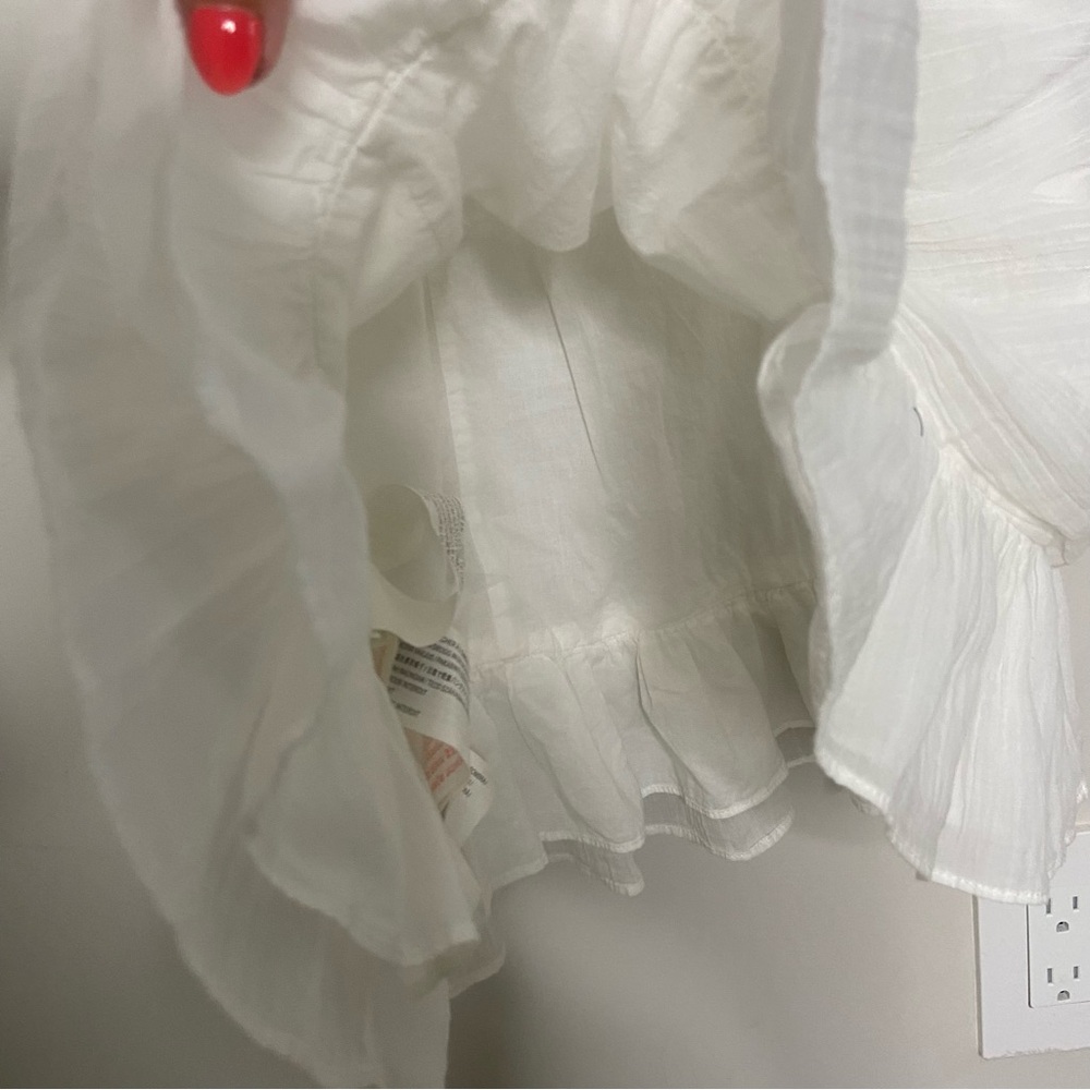NWOT MINK PINK Revolve Ruched White Mini Dress | XS - Picture 7 of 9